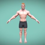 Stylized Male Character – Base mesh – Game-ready