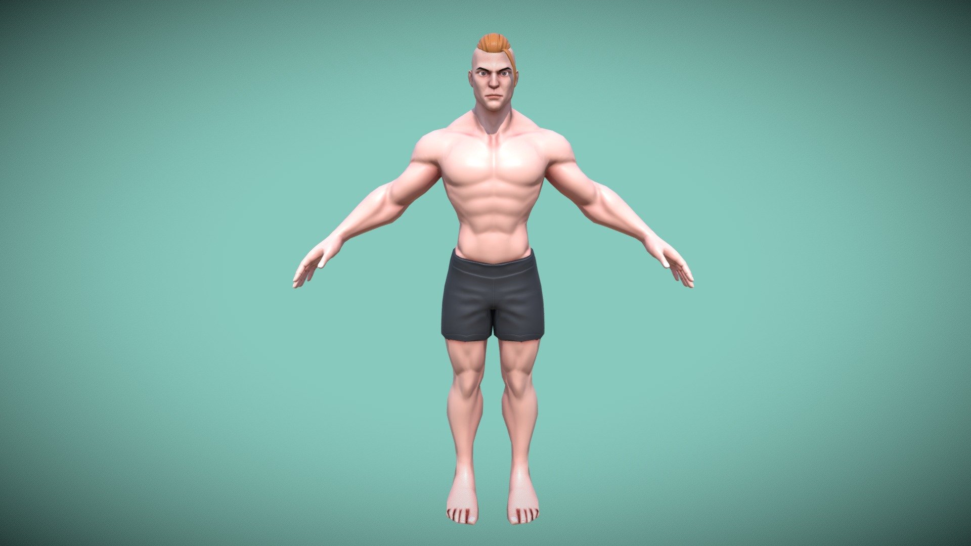 Stylized Male Character – Base mesh – Game-ready
