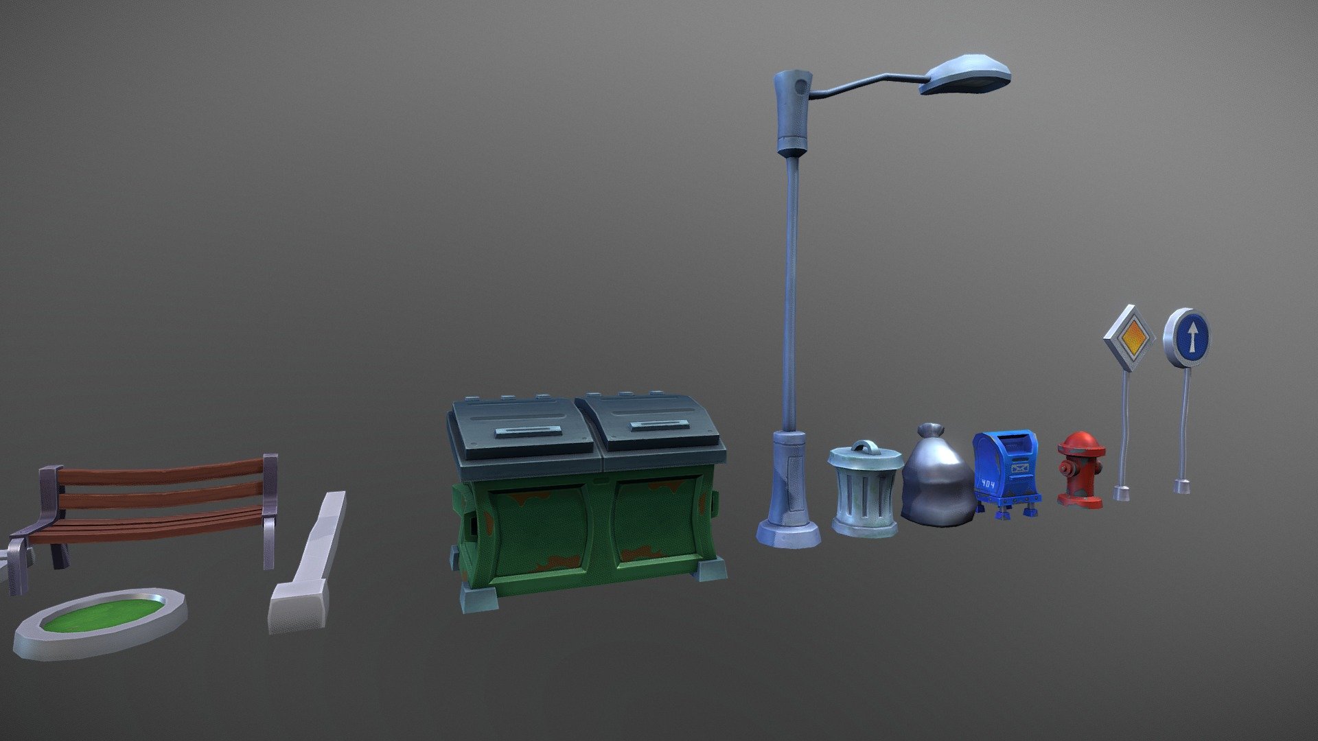 Stylized Street Props