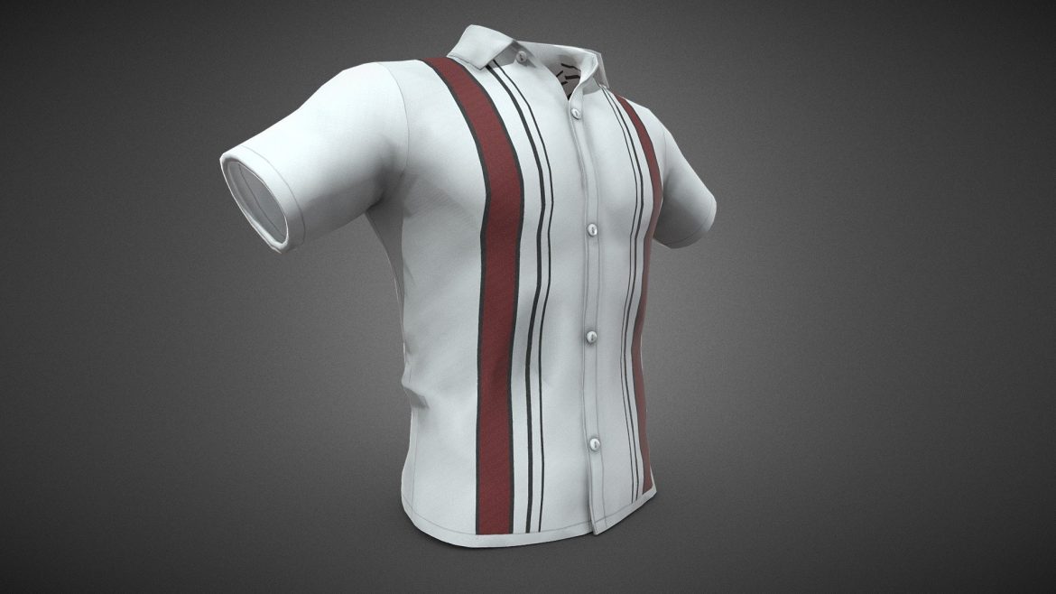 summer shirt 4 3d model