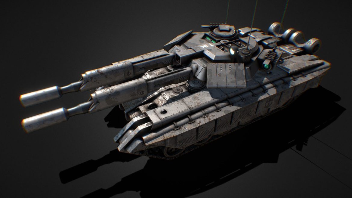 tik battle tank 3d model
