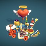 valentine set proto series 3d model