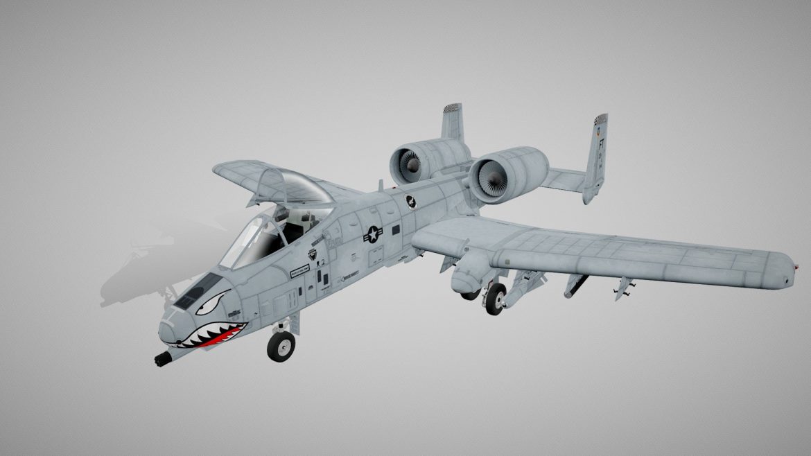 a 10 thunderbolt fairchild republic 3d model