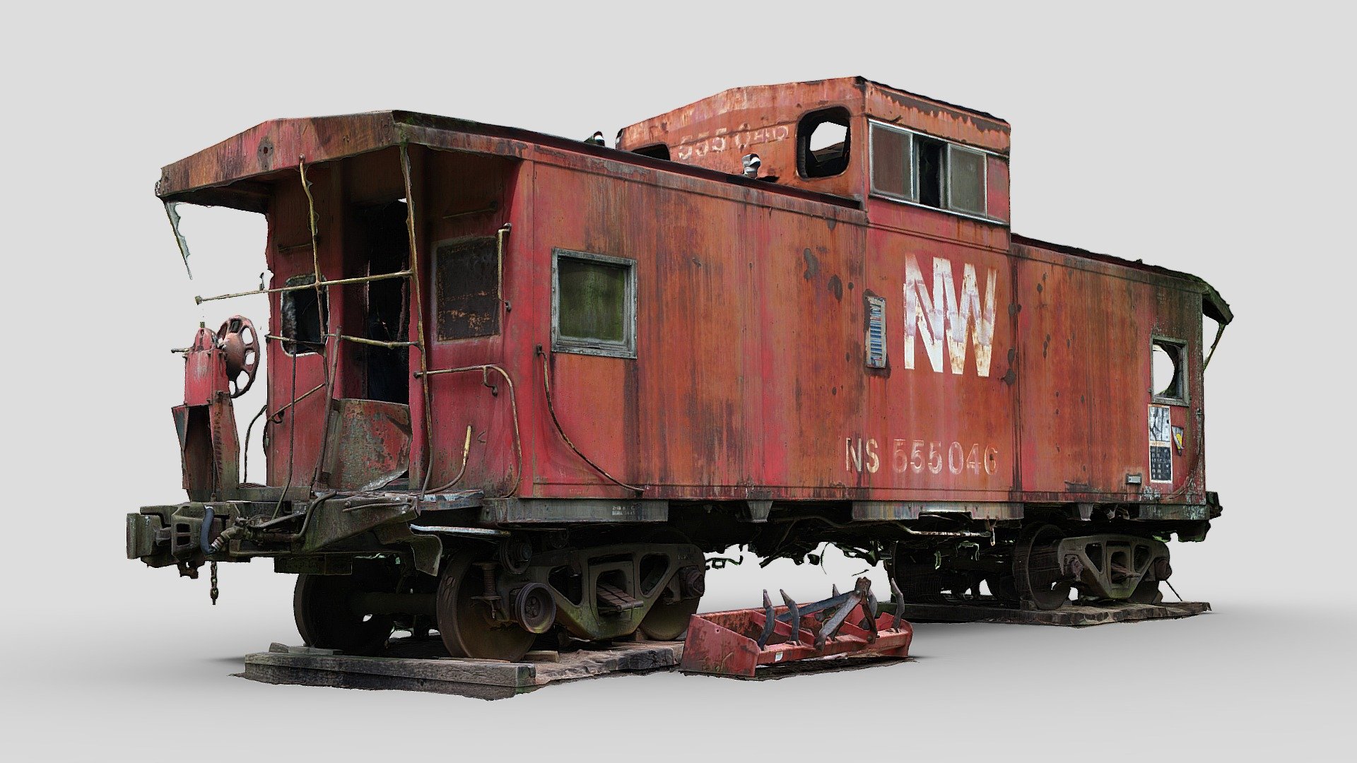 Abandoned Norfolk Western Caboose (3D Scan)