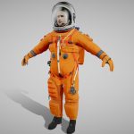 aces us advanced crew escape suit 3d model