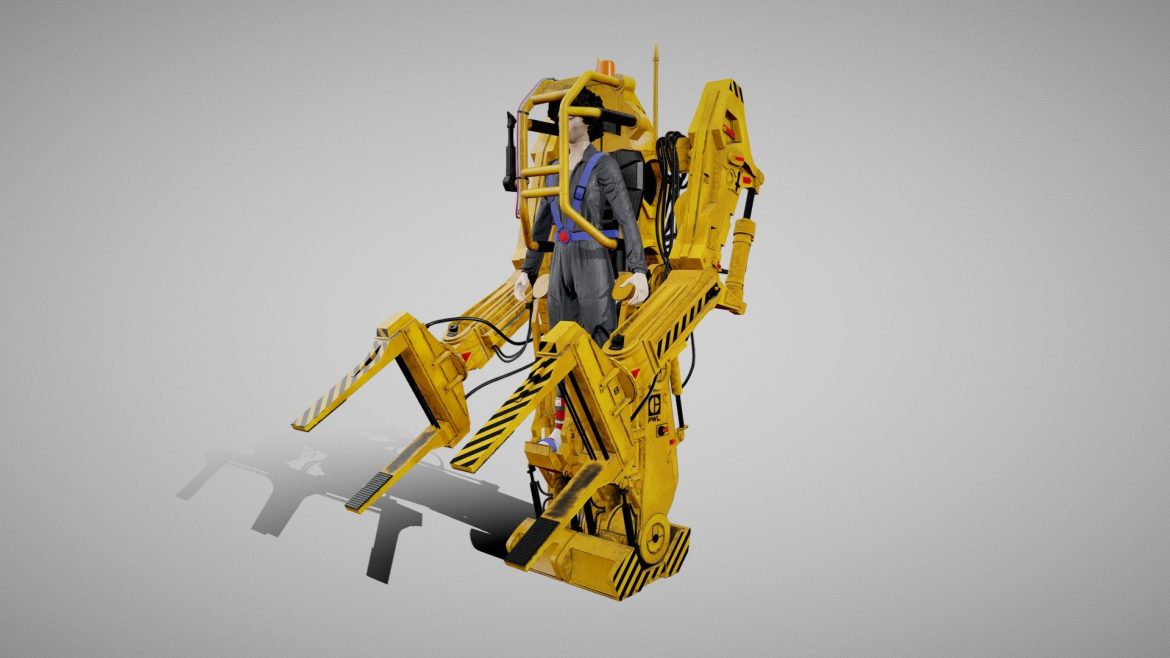 alien nostromo power loader 3d model
