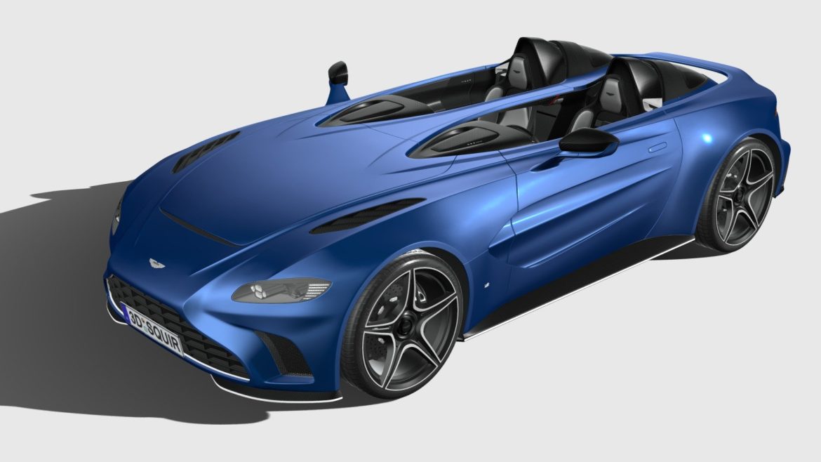 aston martin v12 speedster 2021 3d model
