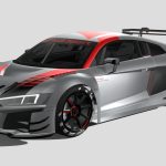 audi r8 lms gt3 2020 lowpoly 3d model