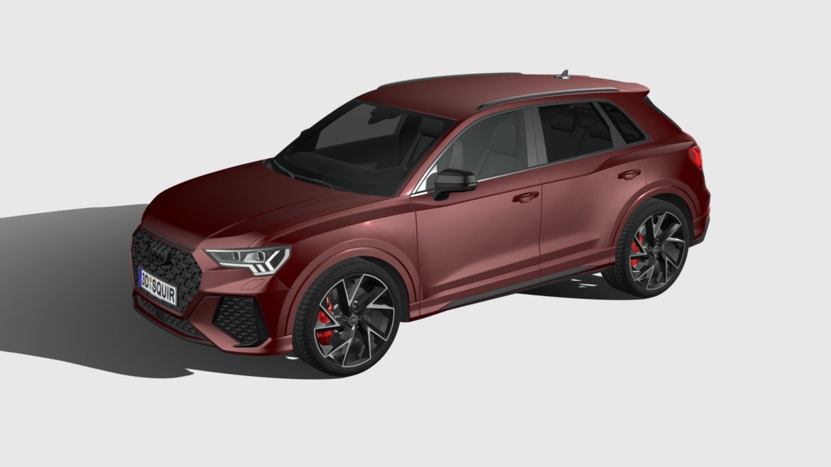 audi rs q3 2020 3d model