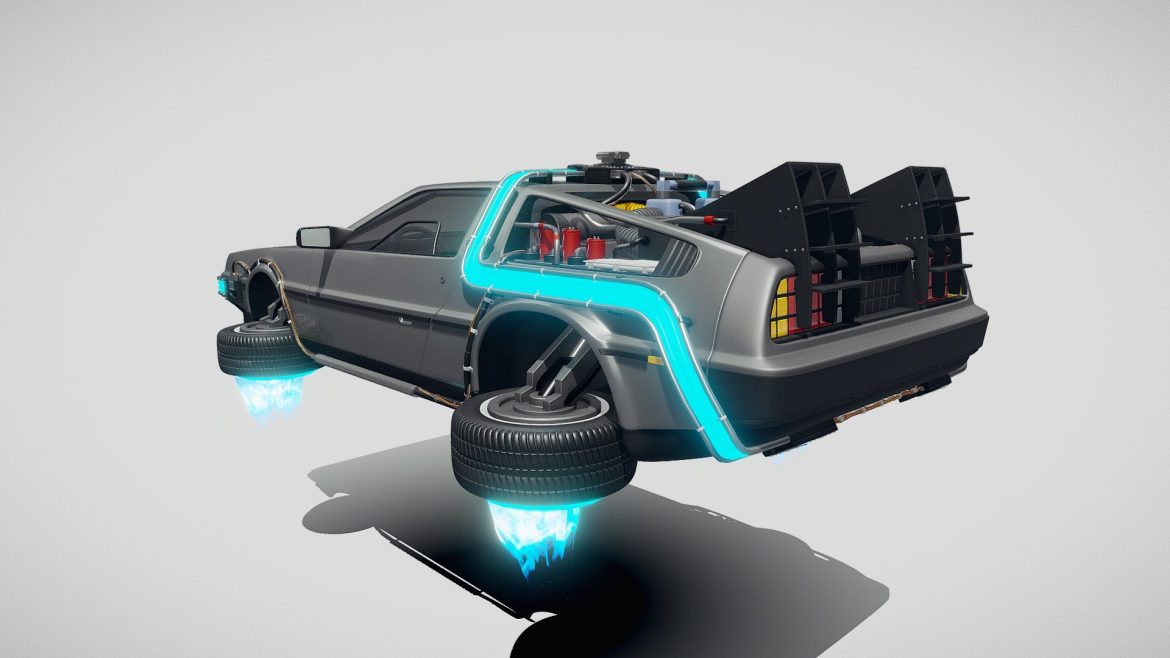 back to the future delorean episode 2 future 3d model