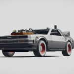 back to the future delorean episode 3 wild west 3d model