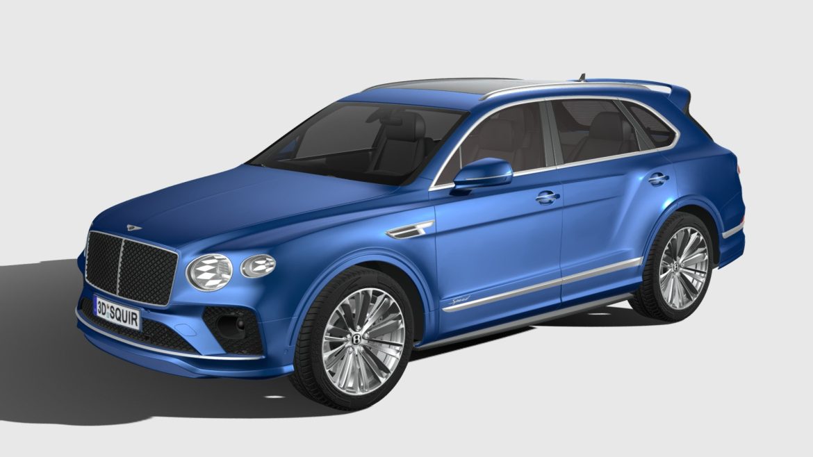 bentley bentayga speed 2021 3d model