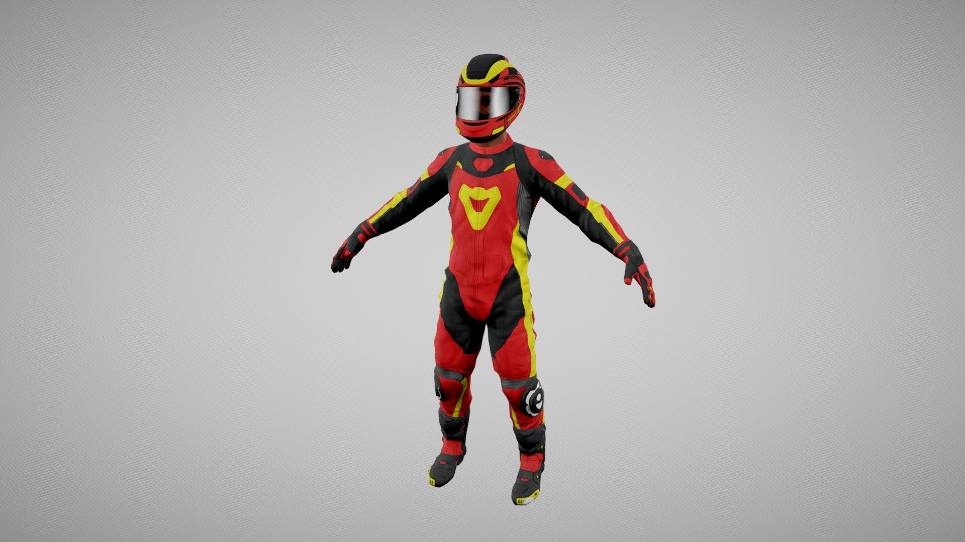 Biker Motorcycle Rider – Rigged
