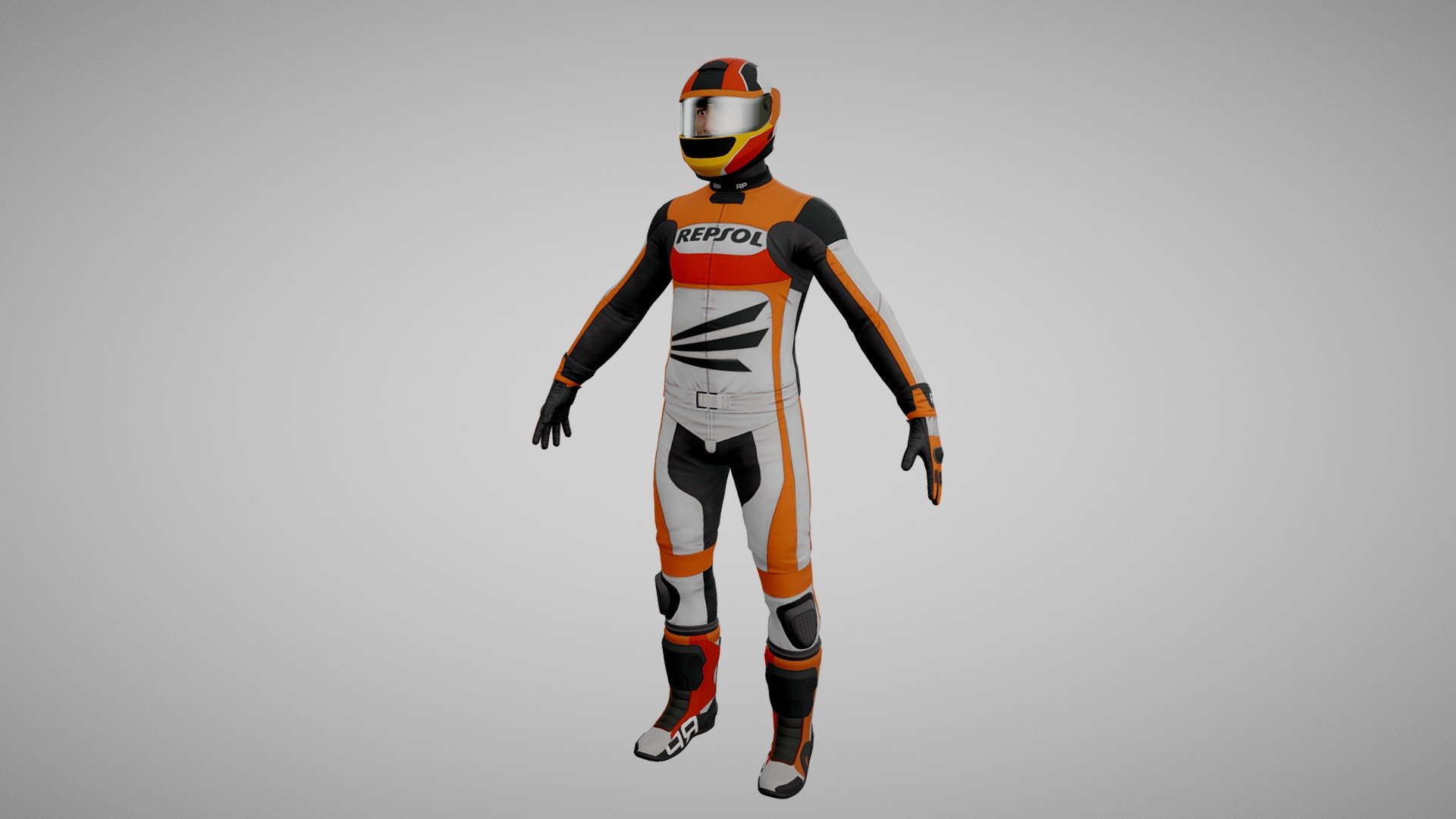 Biker Racing Motorcycle Rider
