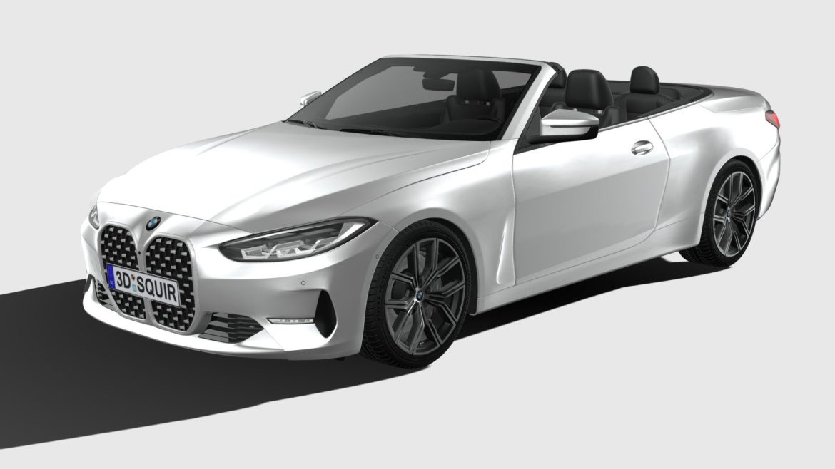 bmw 4 series convertible 2021 3d model