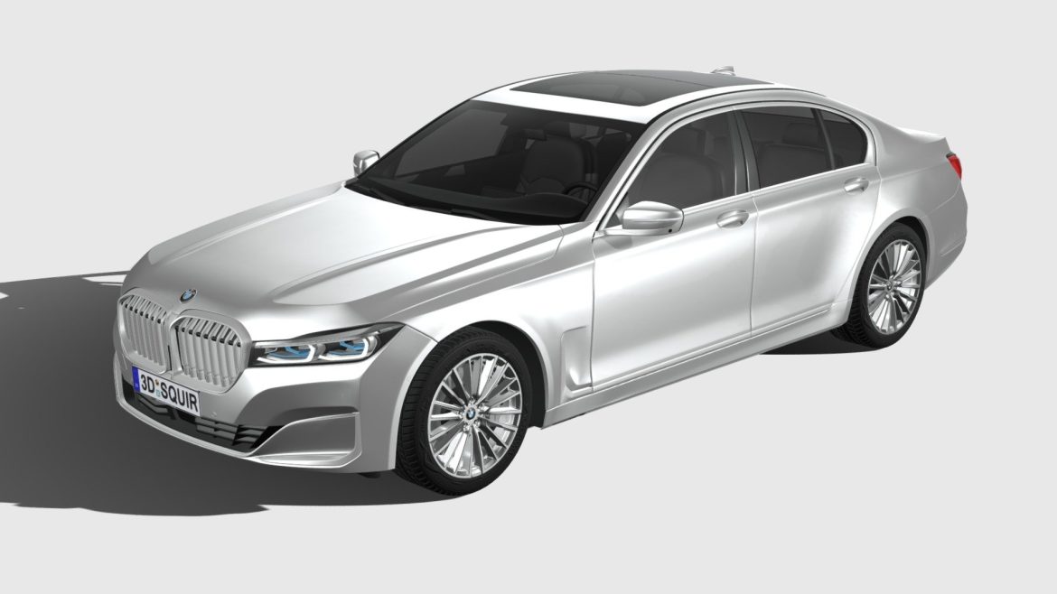 bmw 7 series g12 long 2020 3d model