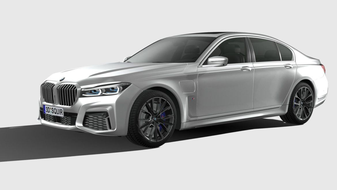 bmw 7 series m short 2020 3d model