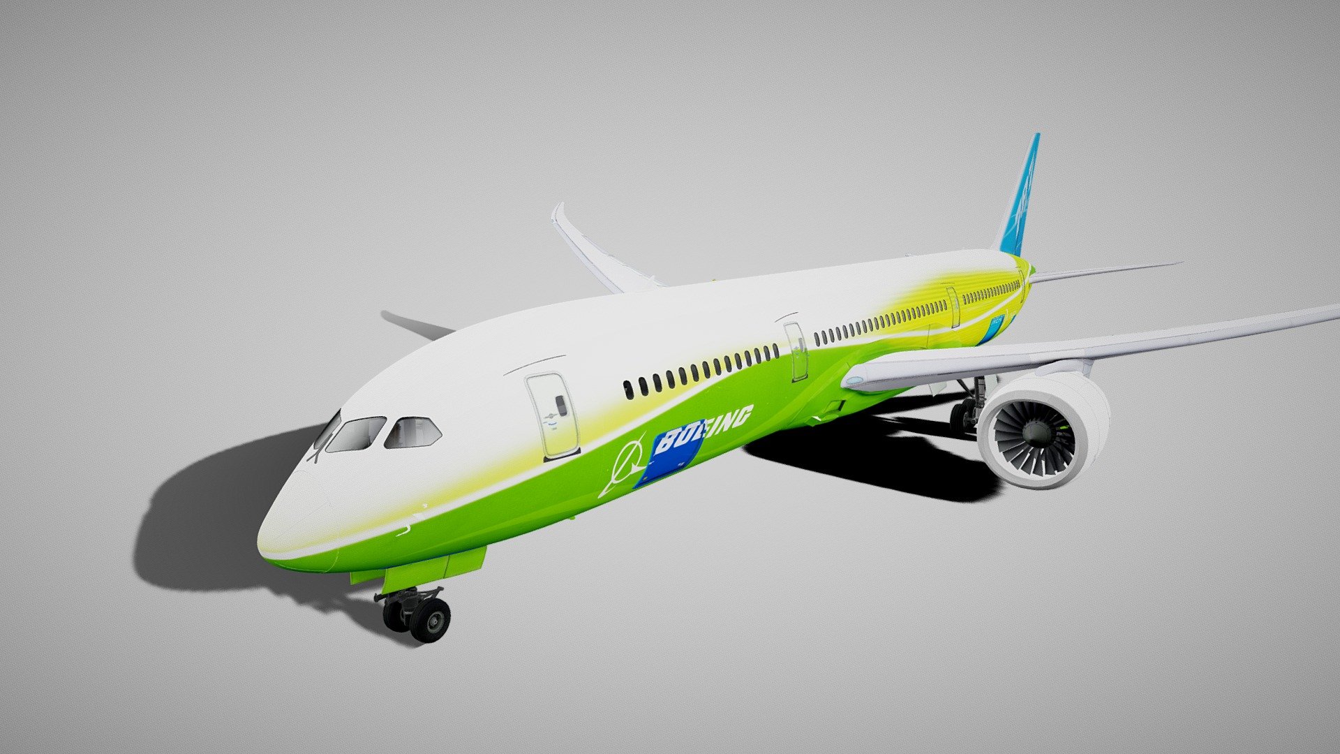 Boeing 787 Dreamliner Green Lemon