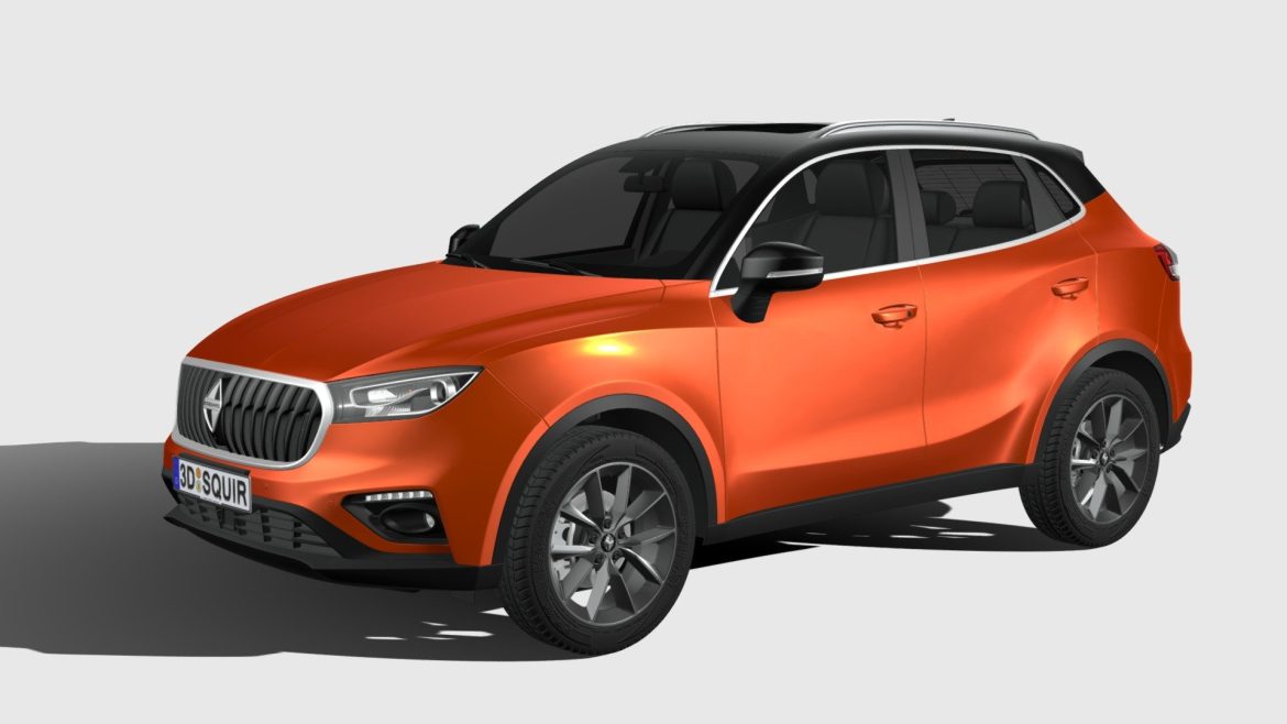 borgward bx3 2020 3d model