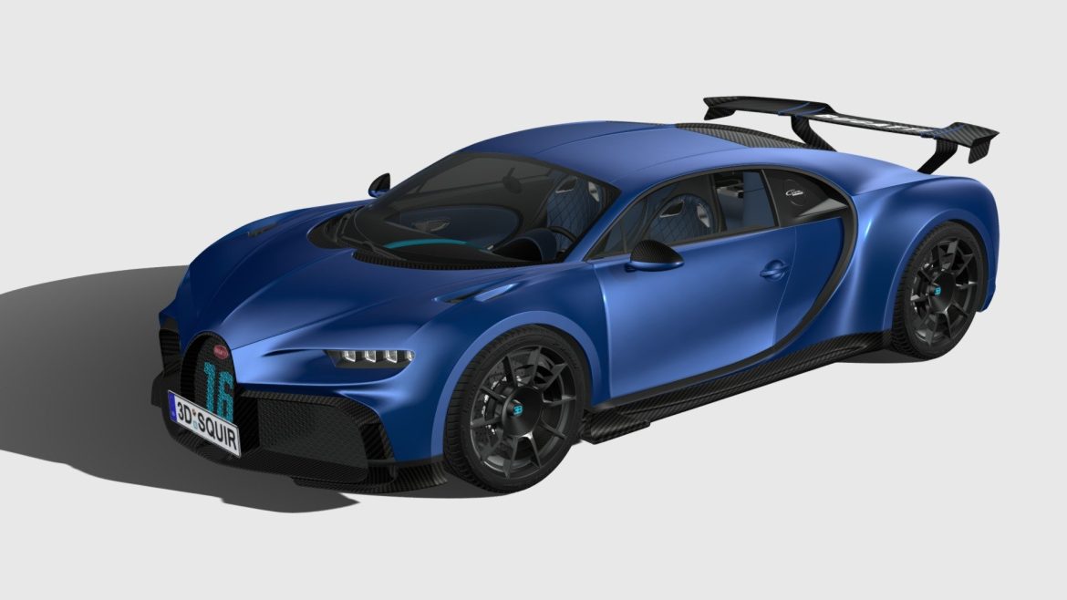bugatti chiron pur sport 2021 3d model