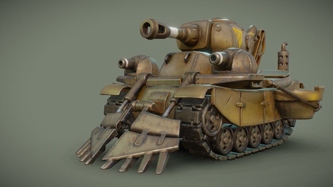 crawling gear tank 3d model