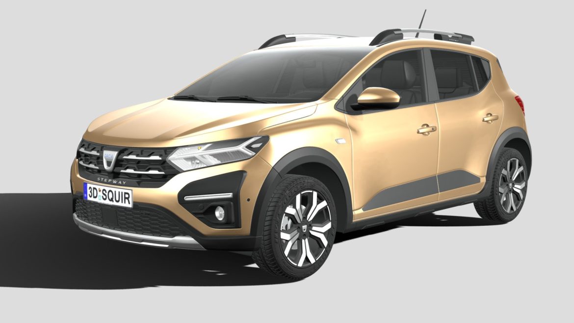 dacia sandero stepway 2021 3d model