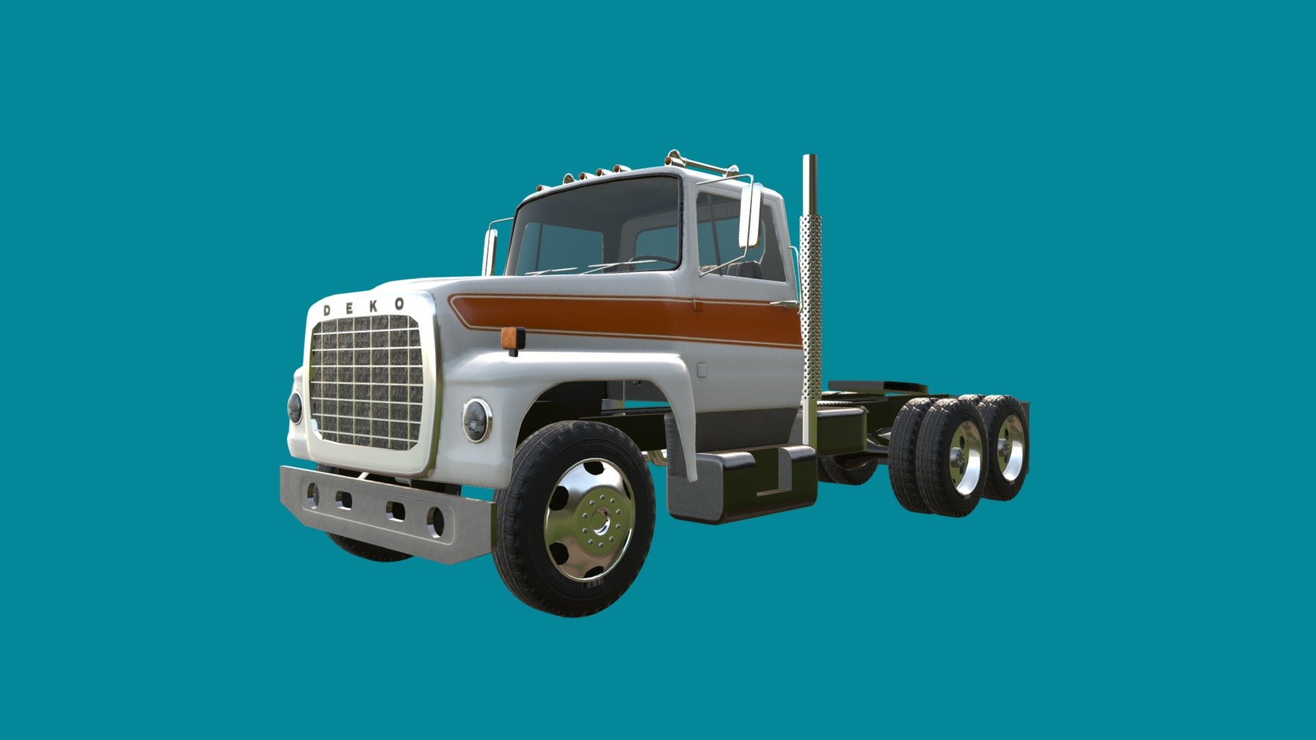 Diesel semi truck
