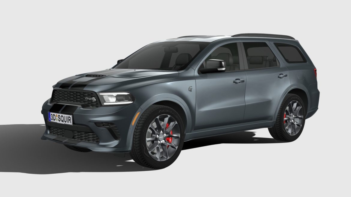 dodge durango srt hellcat 2021 3d model