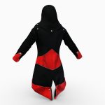 female assasin jacket 3d model