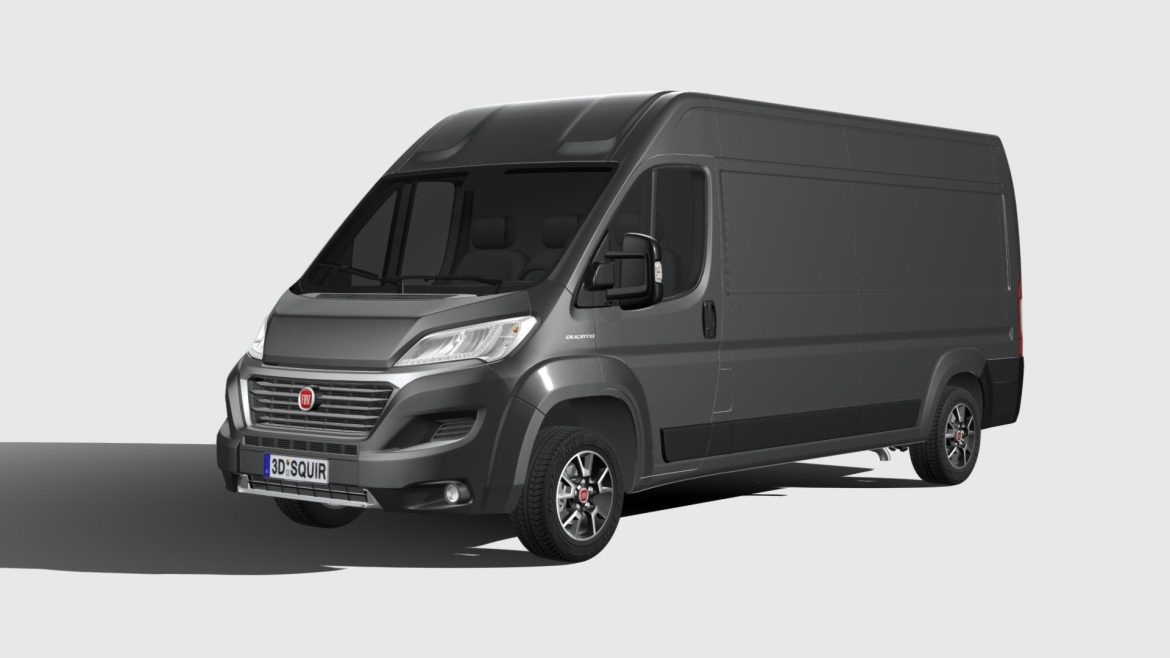 2020 Fiat Ducato 3d Model - High-detail 2020 Fiat Ducato 3D model showcasing its commercial vehicle design
