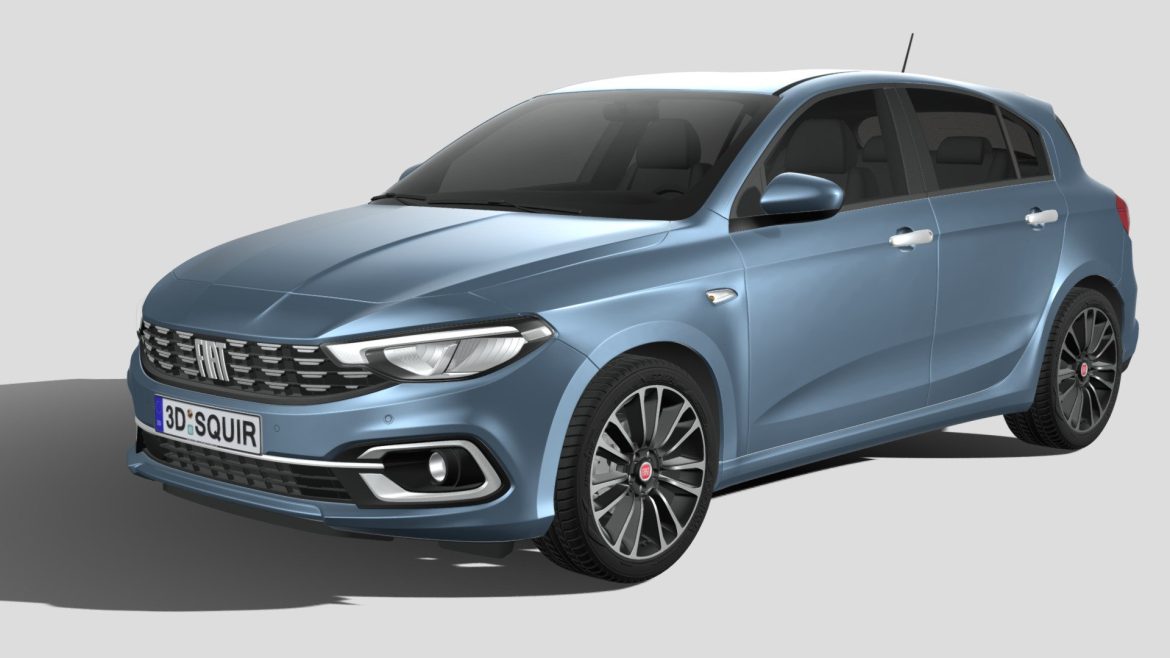 fiat tipo 5door 2021 3d model
