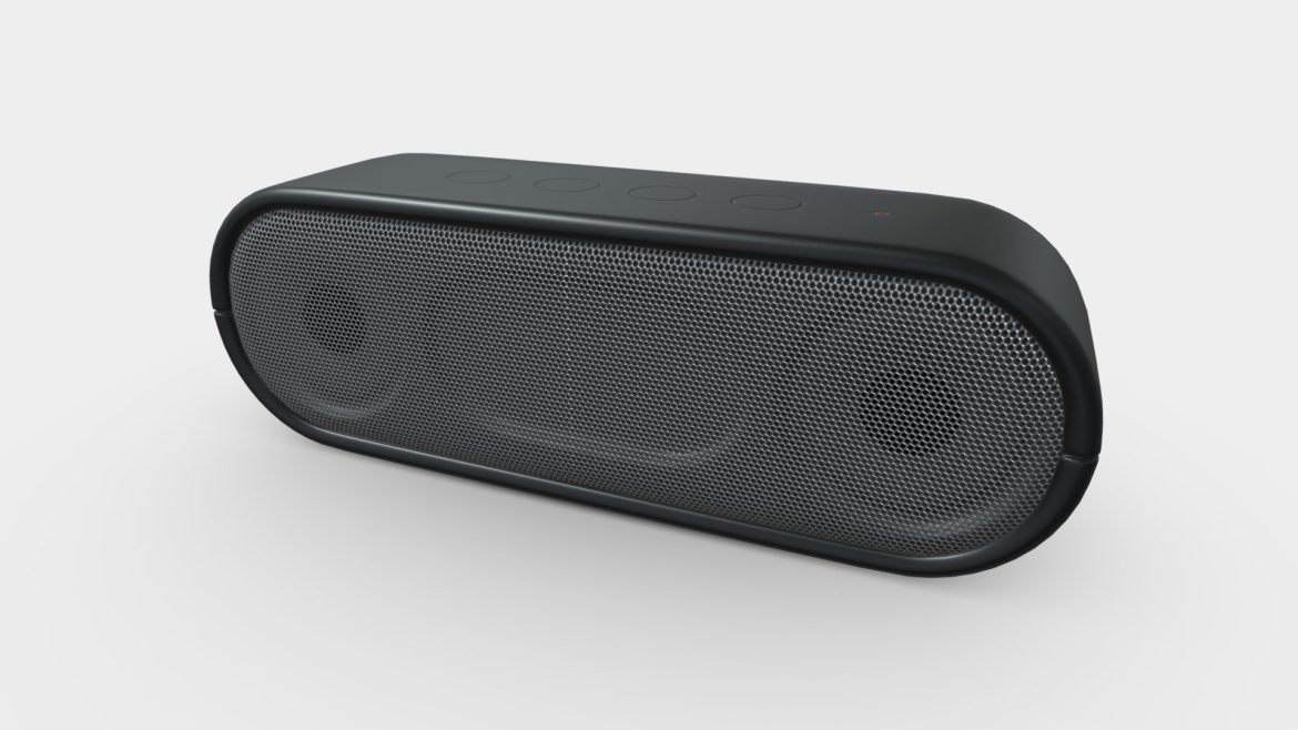 generic branding technology bluetooth speaker 3d model