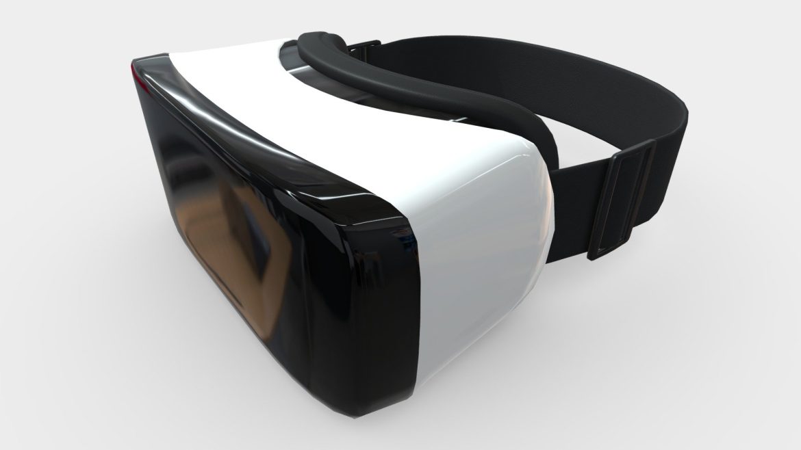 generic branding technology mobile vr headset 3d model