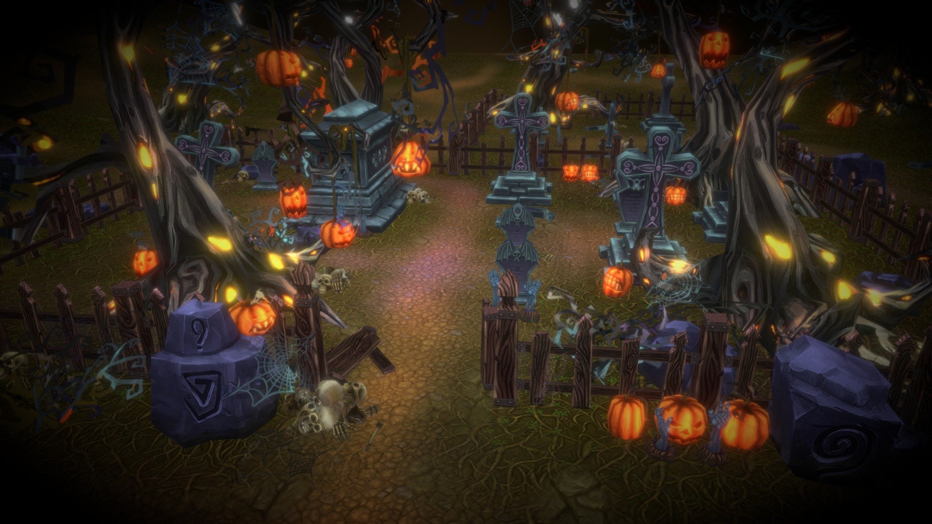 Halloween Cemetery Set