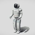 Honda Asimo Robot Rigged