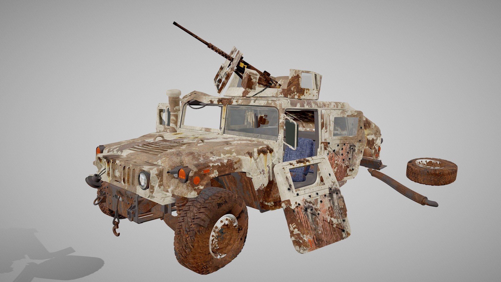 Hummer HMMWV destroyed