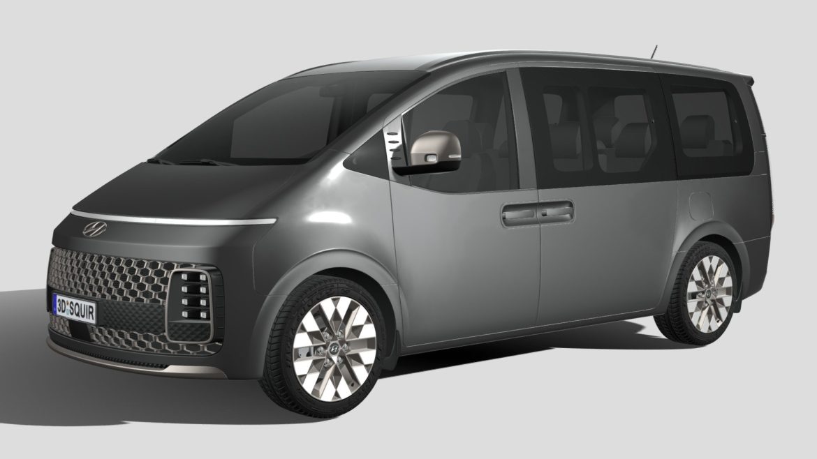 hyundai staria premium 2022 3d model