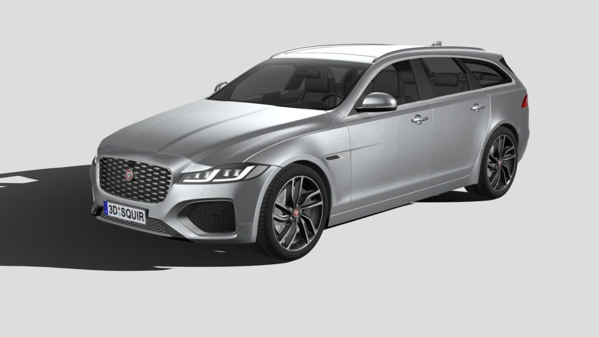 jaguar xf wagon 2021 3d model