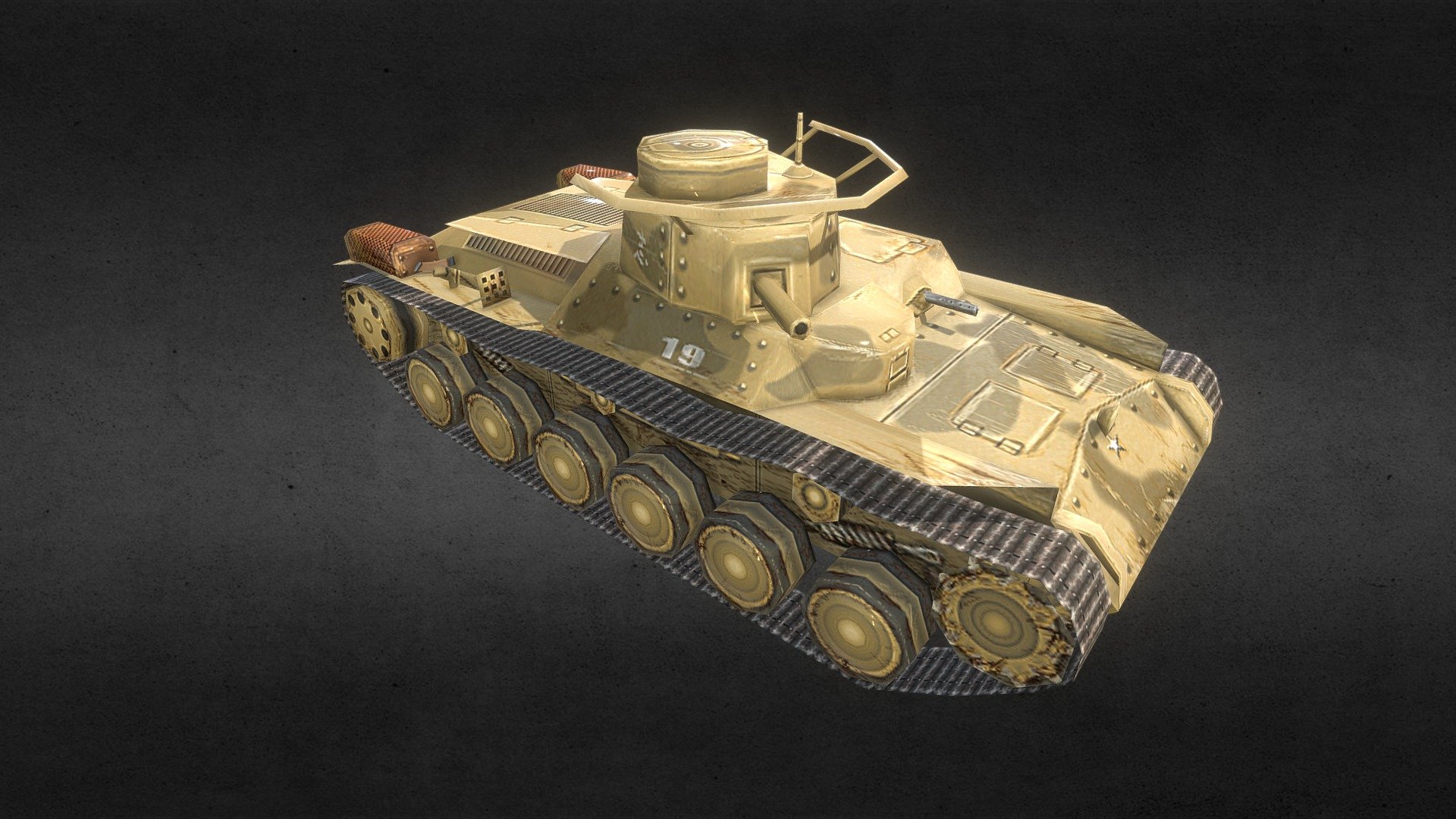 Japanese Tank Lowpoly