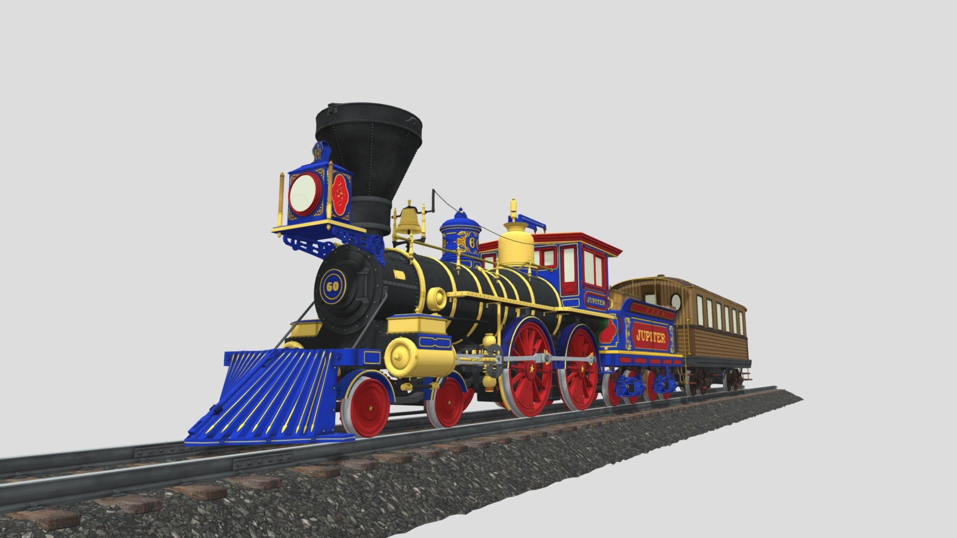 Jupiter Steam Train 1868