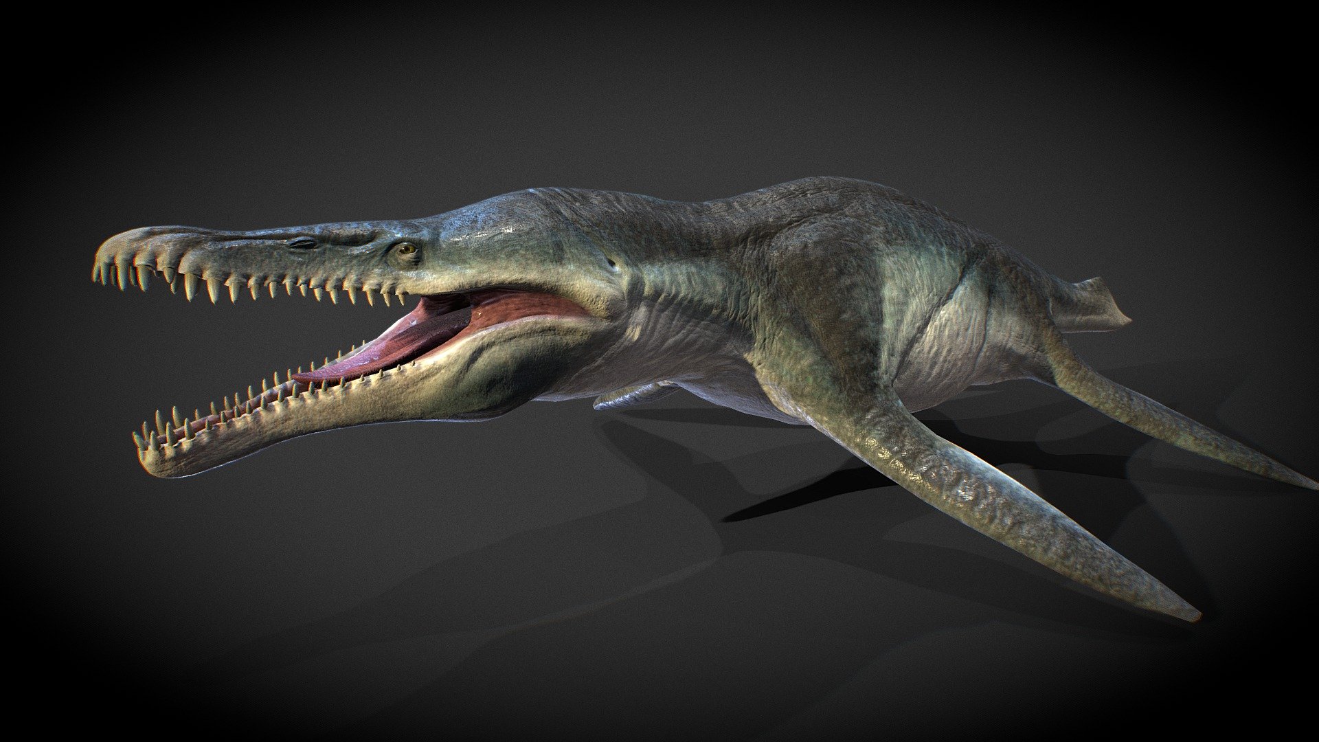 Kronosaurus (For animation) - deep3dsea