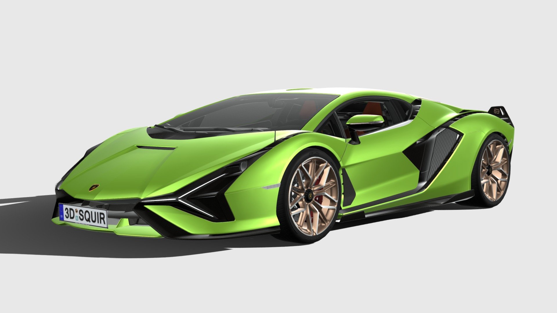 Lamborghini Sian 2020 lowpoly