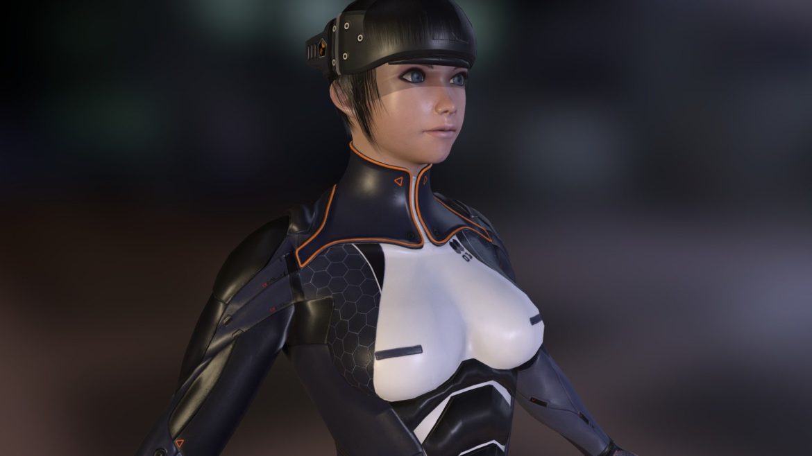 len game character 3d model