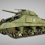 M4A2 Sherman Tank with equipment