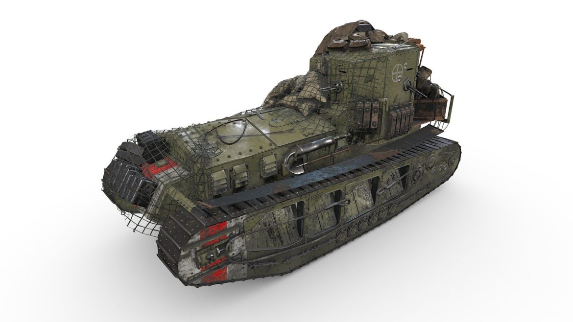 medium mark a whippet tank 3d model