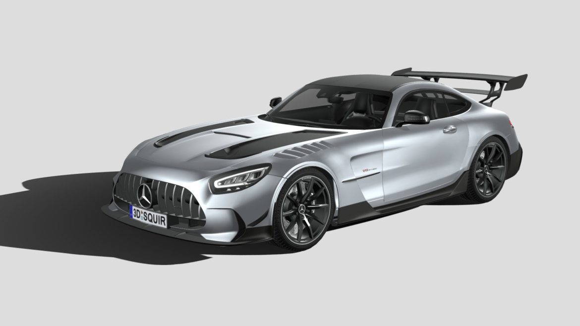 mercedes amg gt black series 2021 low poly 3d model