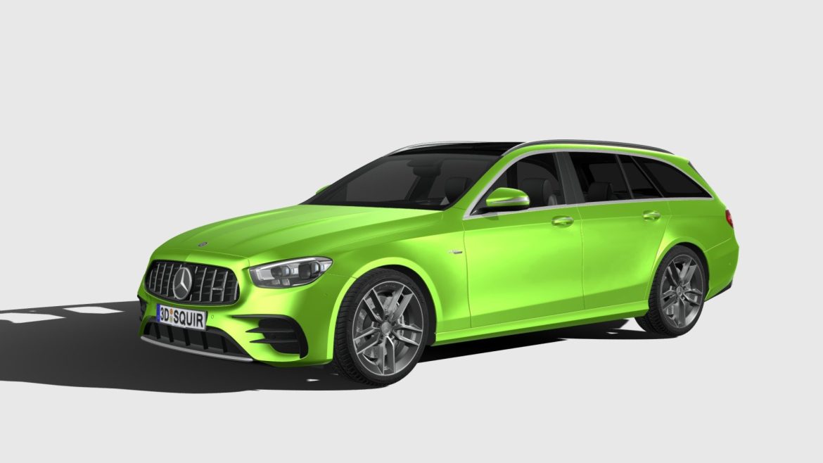 mercedes benz e53 estate amg 2021 3d model
