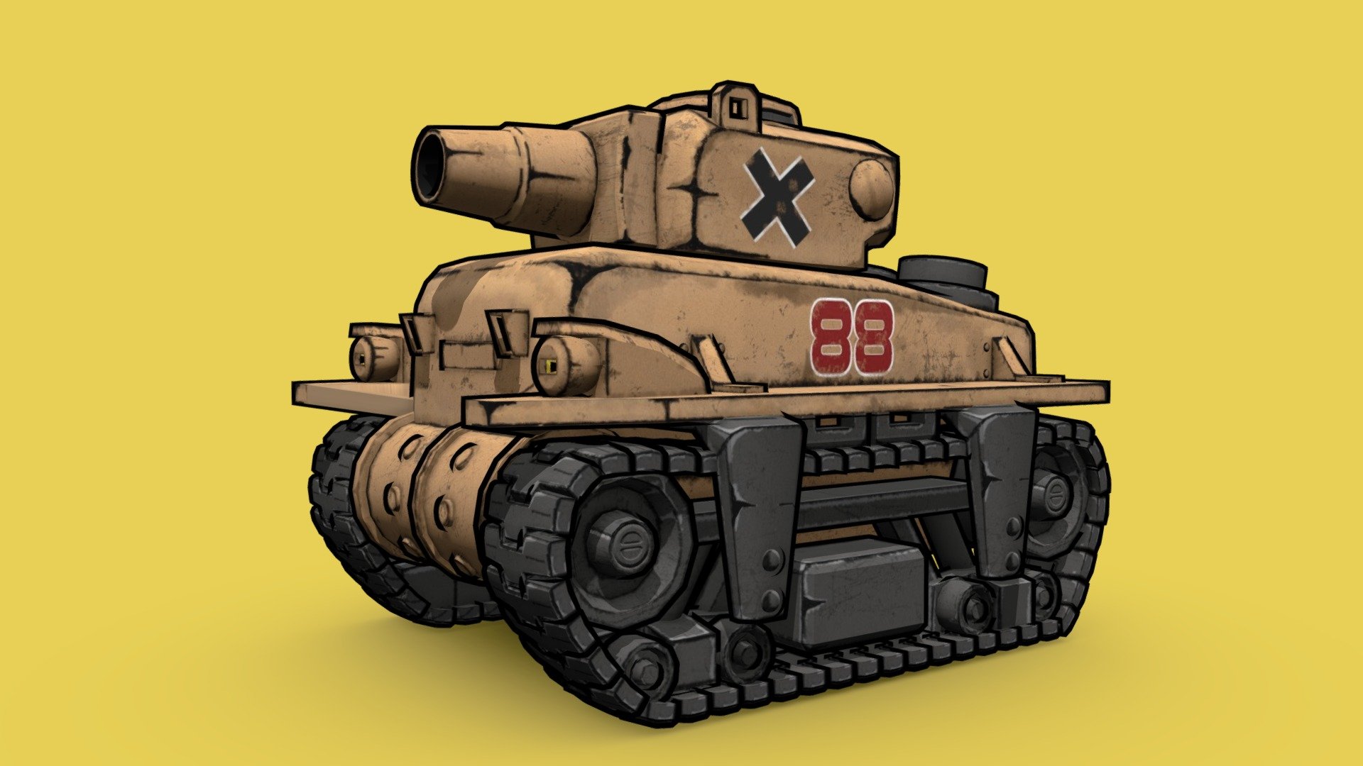 Metal Slug – Rebel Tank – Comic Style