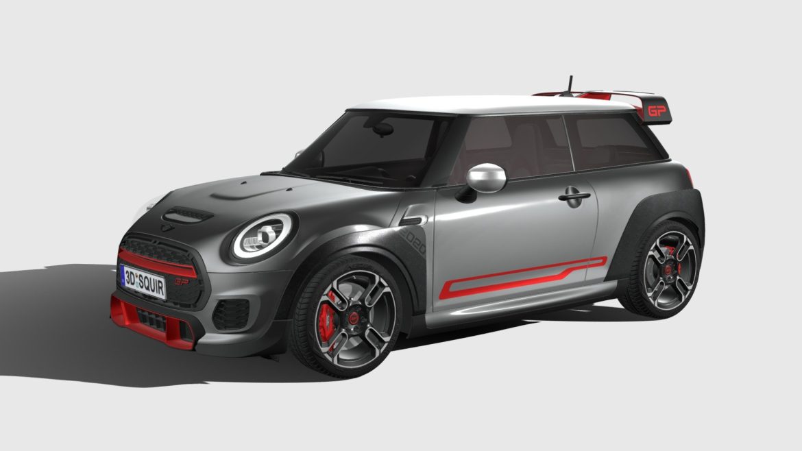mini john cooper works gp 2020 3d model
