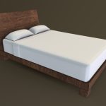 modern bed 3d model